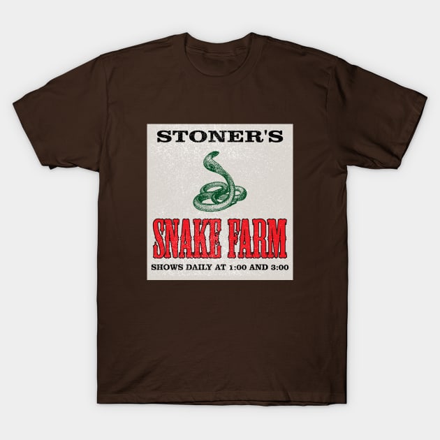 Stoner's Snake Farm (weathered variant) T-Shirt by GloopTrekker
